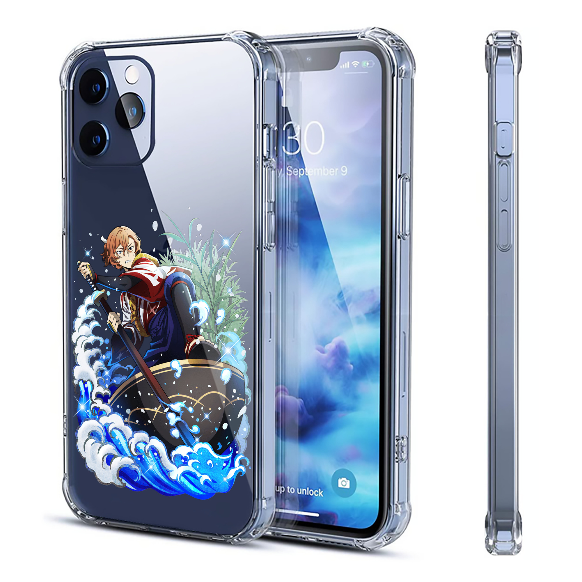 （画像用） 文豪ストレイドッグス Bungo Stray Dogs 【iPhone 12シリーズ対応】透明スマホケース（クリアソフトケース）